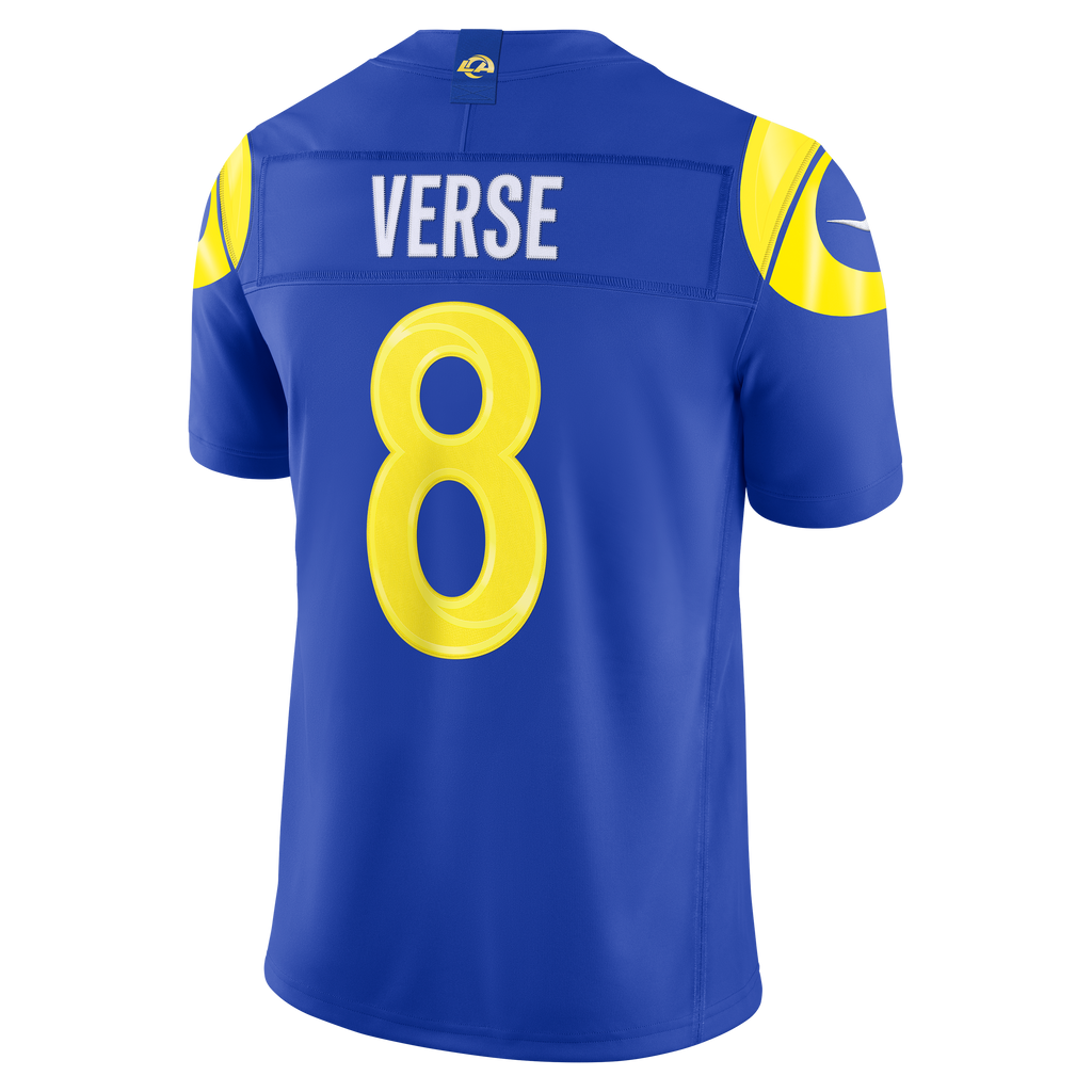 Men's Los Angeles Rams Jared Verse Nike White Vapor F.U.S.E. Stitched Limited Jersey