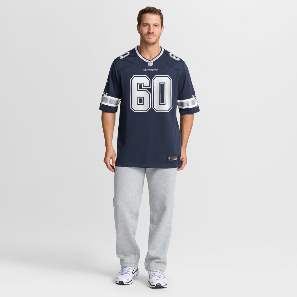 Men's Dallas Cowboys Tyler Guyton Nike Navy  Player Game Jersey