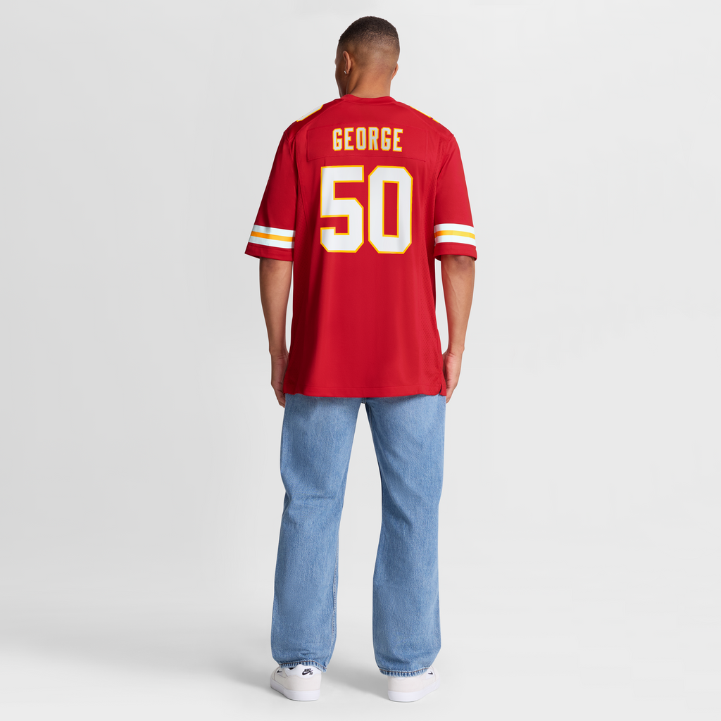 Men's Kansas City Chiefs Brandon George Nike  Red Team Game Jersey