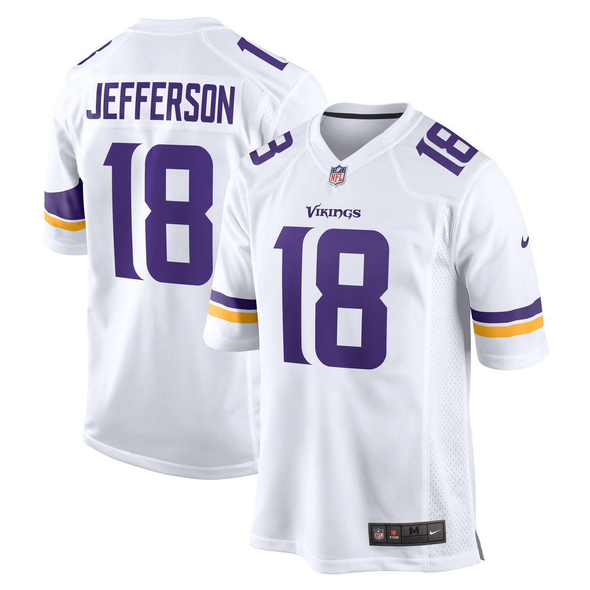 Men's Minnesota Vikings Justin Jefferson Nike Purple Player Game Jersey