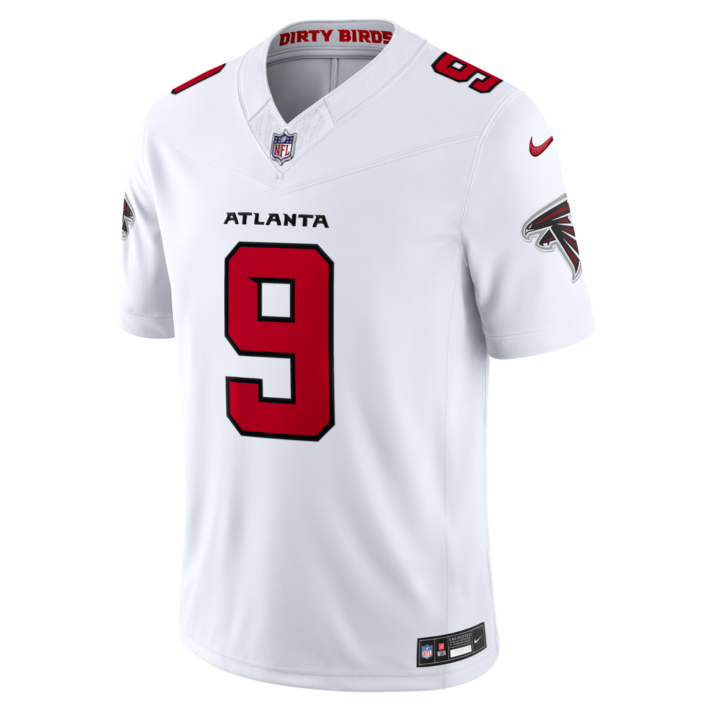 Men's Atlanta Falcons Michael Penix Jr. Nike White Vapor F.U.S.E. Stitched Limited Jersey