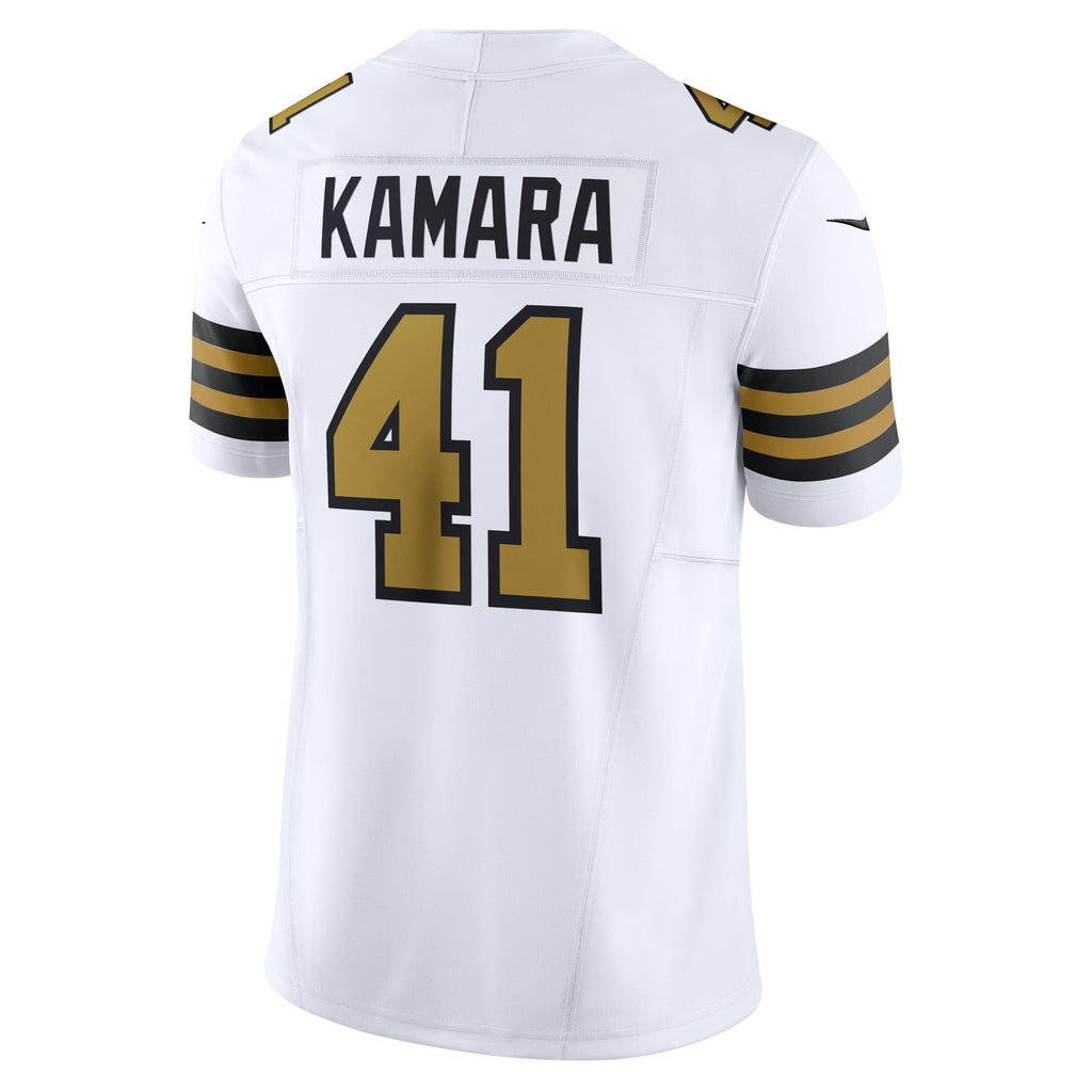 Men's New Orleans Saints Alvin Kamara Nike Black Vapor F.U.S.E. Limited Jersey
