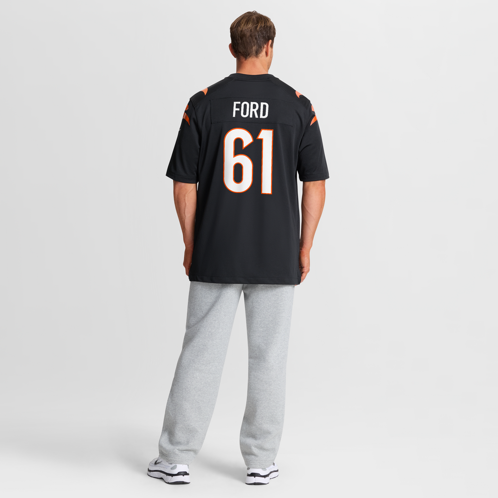 Men's Cincinnati Bengals Cody Ford Nike Black Game Jersey