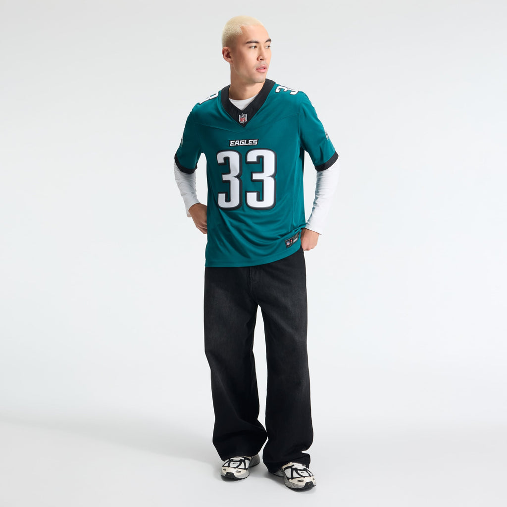 Men's Philadelphia Eagles Cooper DeJean Nike Midnight Green Team Vapor F.U.S.E. Stitched Limited Jersey