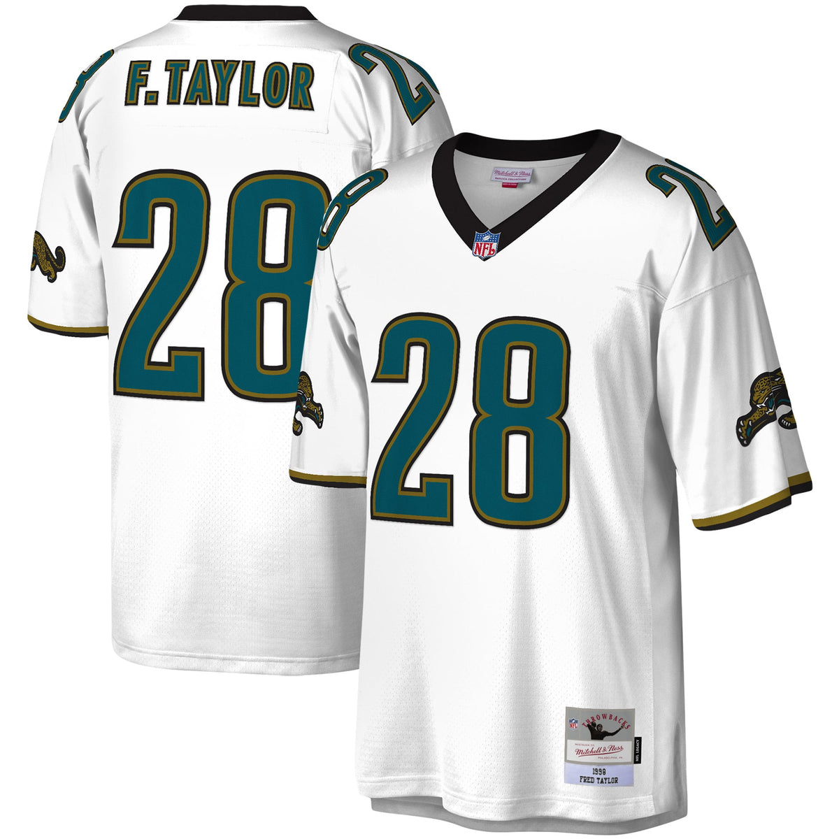 Men's Jacksonville Jaguars Fred Taylor Mitchell & Ness Teal Legacy Replica Jersey