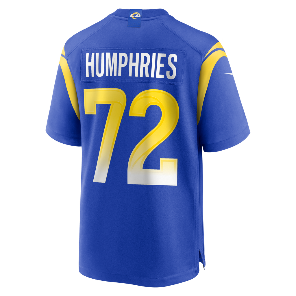 Men's Los Angeles Rams D.J. Humphries Nike  Royal Team Game Jersey