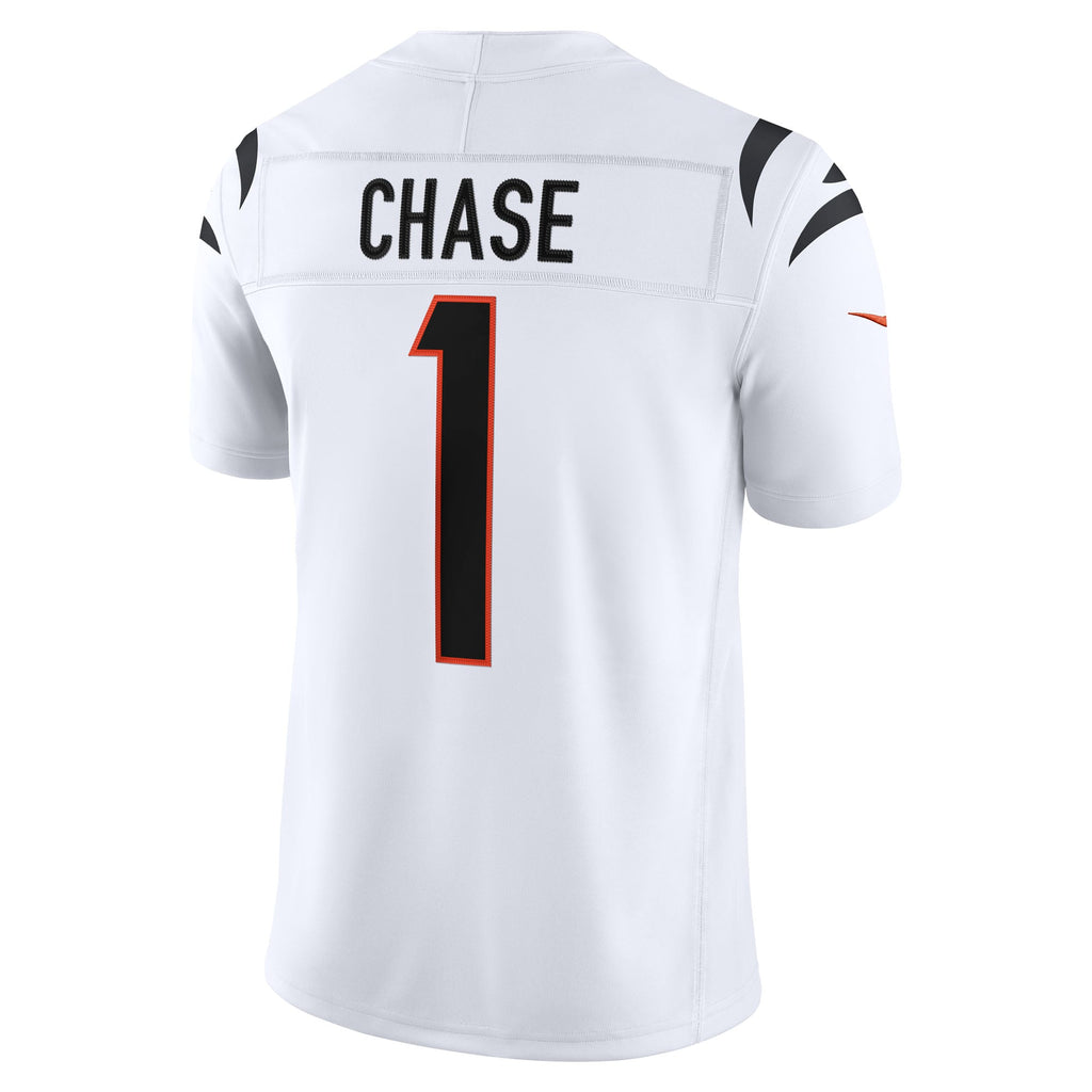Men's Cincinnati Bengals Ja'Marr Chase Nike Orange Alternate Vapor F.U.S.E. Stitched Limited Jersey