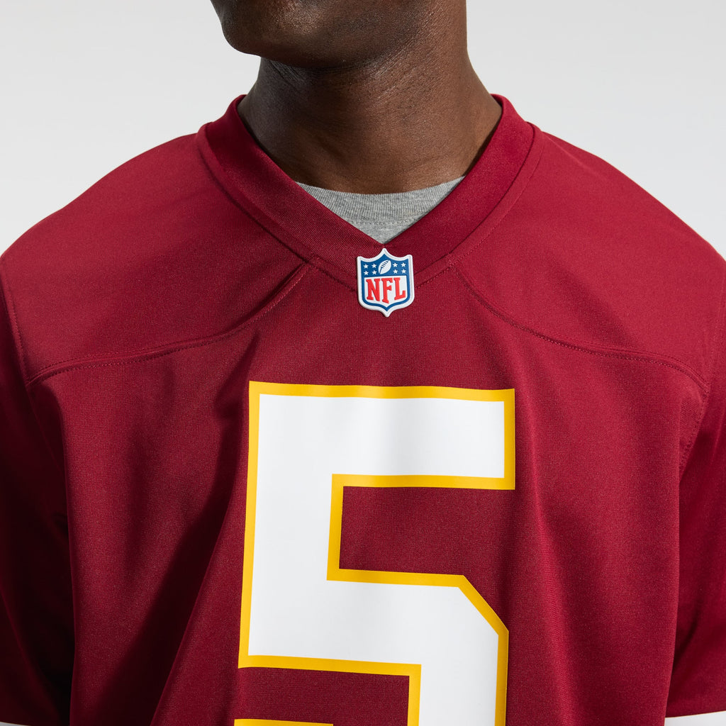 Men's Washington Commanders Jayden Daniels Nike White Game Super Bowl Era Jersey