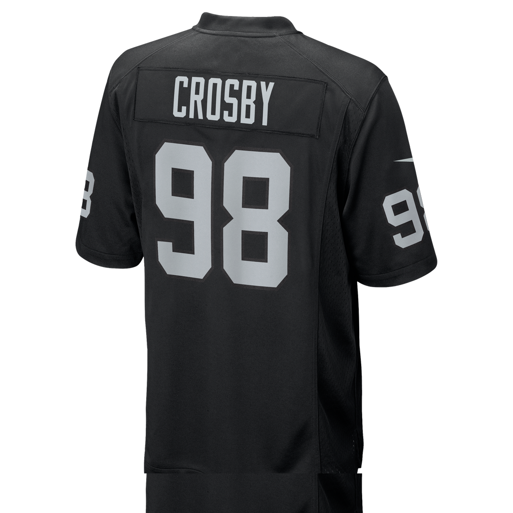 Men's Las Vegas Raiders Maxx Crosby Nike Black Game Jersey