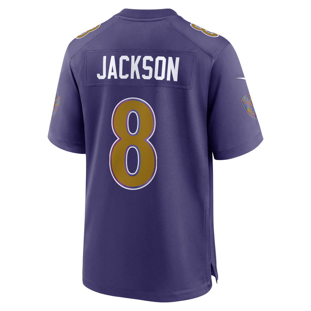 Men's Baltimore Ravens Lamar Jackson Nike Black Alternate Game Jersey