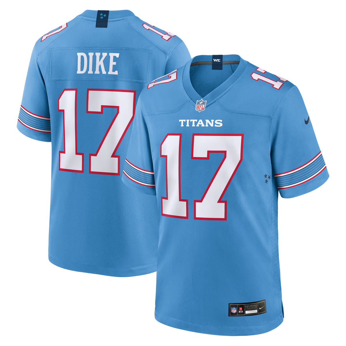 Men's Tennessee Titans Chimere Dike Nike  White Game Jersey