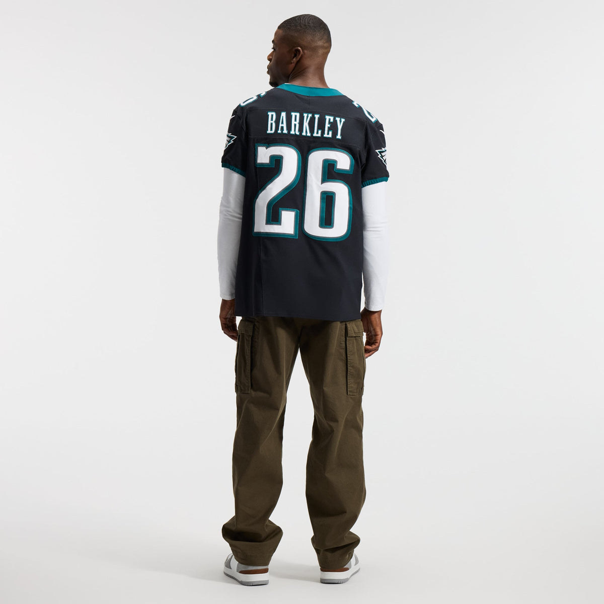 Men's Philadelphia Eagles Saquon Barkley Nike Black Alternate Vapor F.U.S.E. Elite Jersey