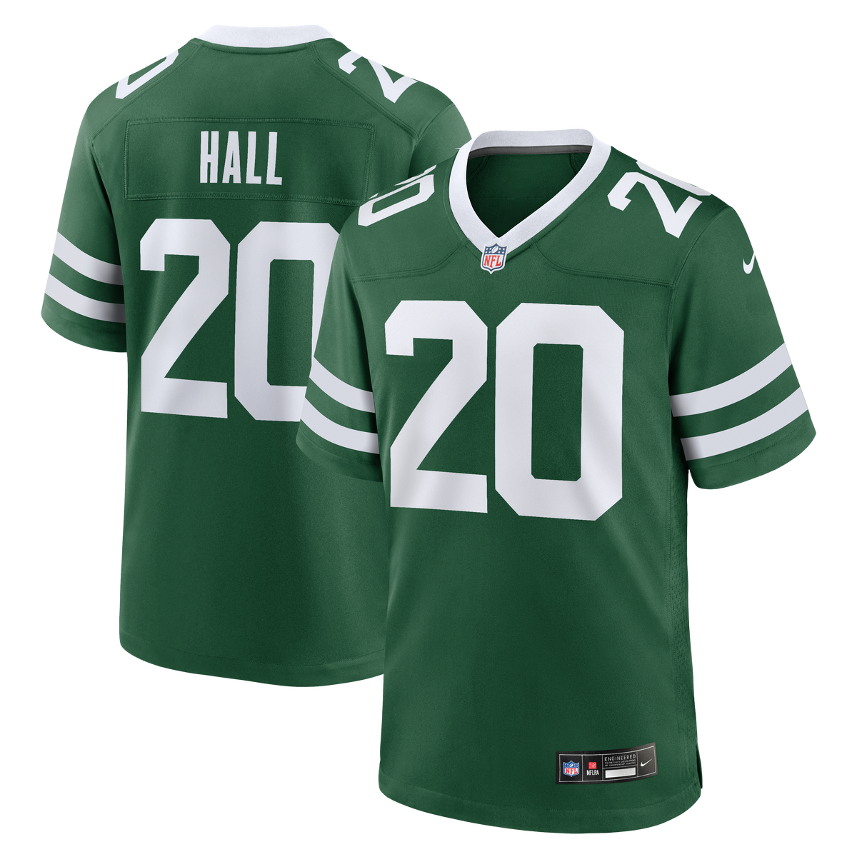 Men's New York Jets Breece Hall Nike Legacy White Game Jersey
