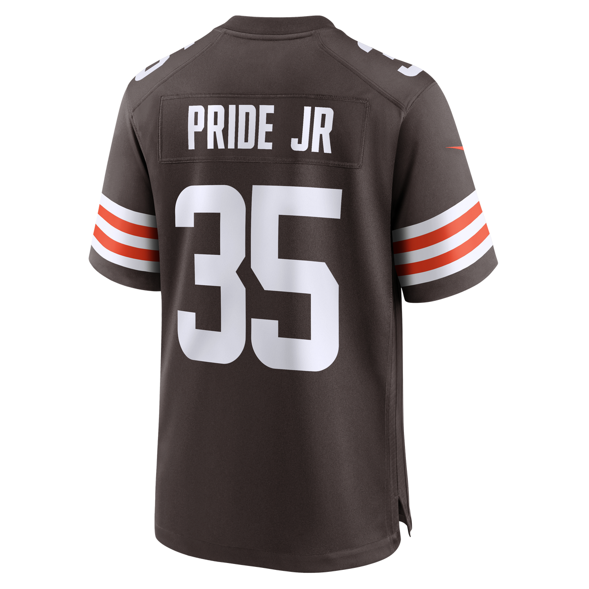 Men's Cleveland Browns Toriano Pride Jr. Nike Brown Team Game Jersey