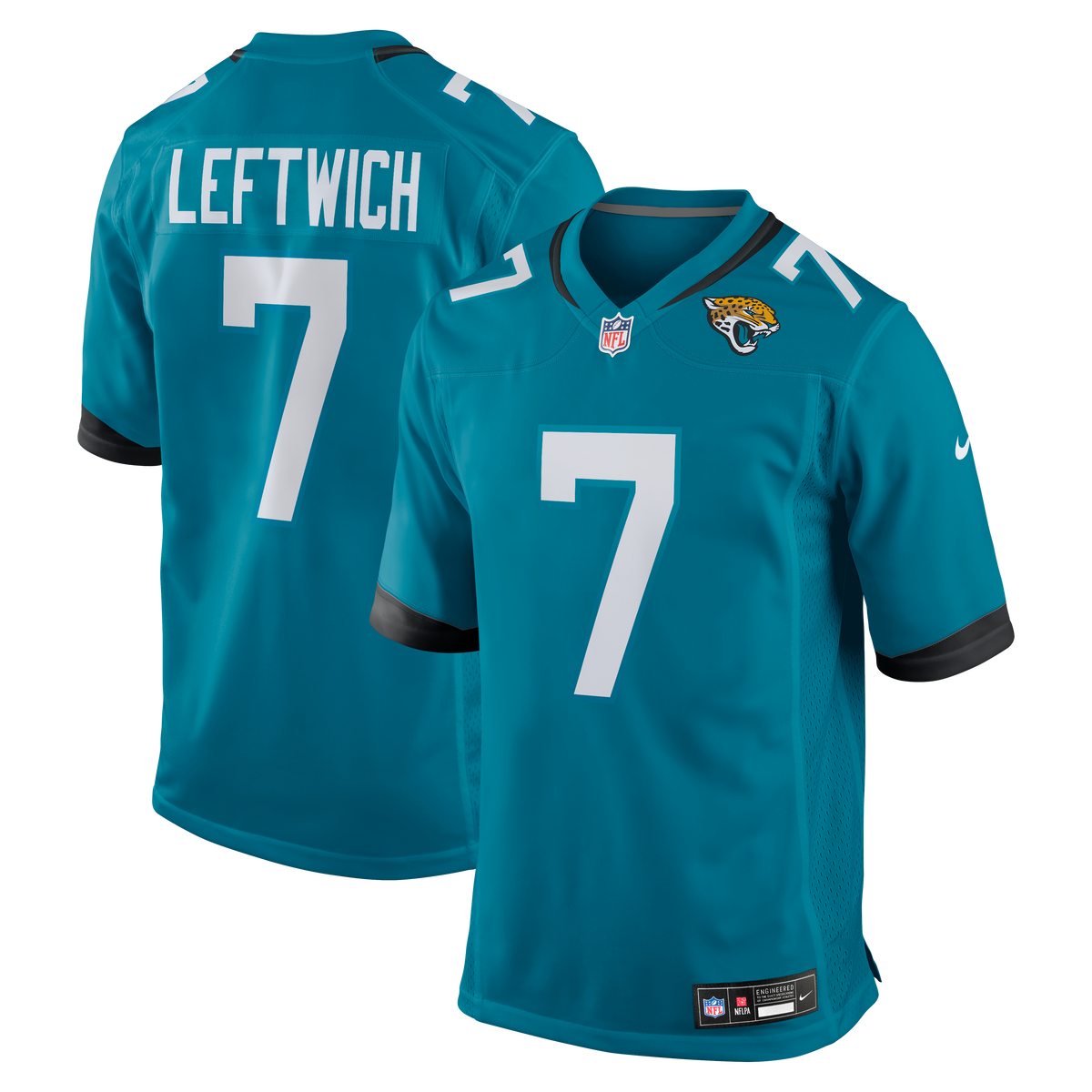 Men's Jacksonville Jaguars Byron Leftwich Nike Teal Retired Player Game Jersey