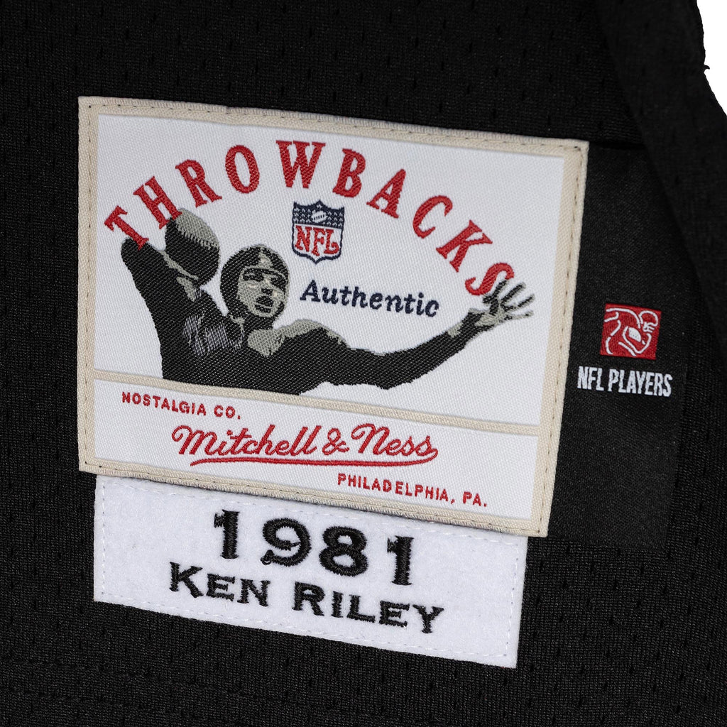 Men's Cincinnati Bengals 1981 Ken Riley Mitchell & Ness Black Authentic Throwback Retired Player Jersey