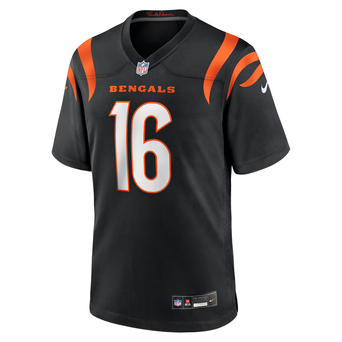 Men's Cincinnati Bengals Joe Flacco Nike  Black Team Game Jersey