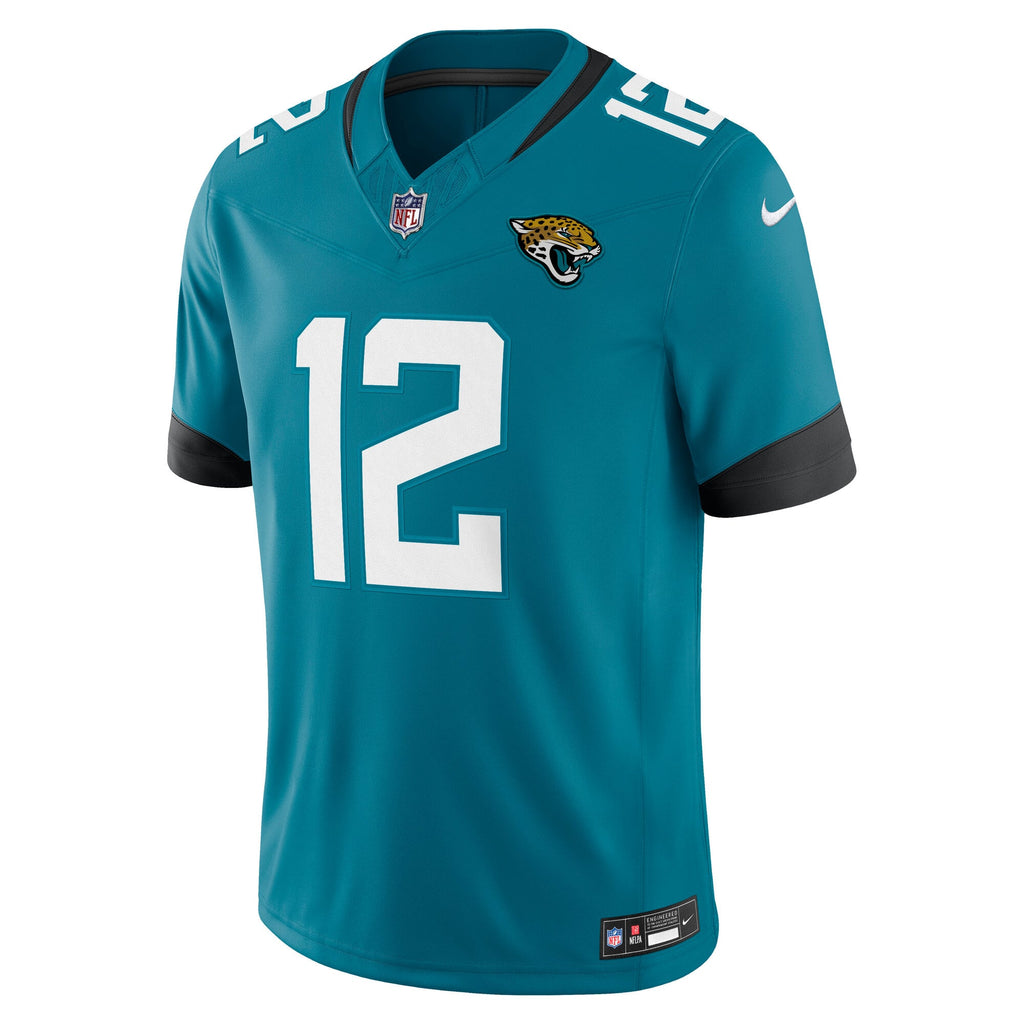 Men's Jacksonville Jaguars Travis Hunter Nike Teal Team Vapor F.U.S.E. Stitched Limited Jersey
