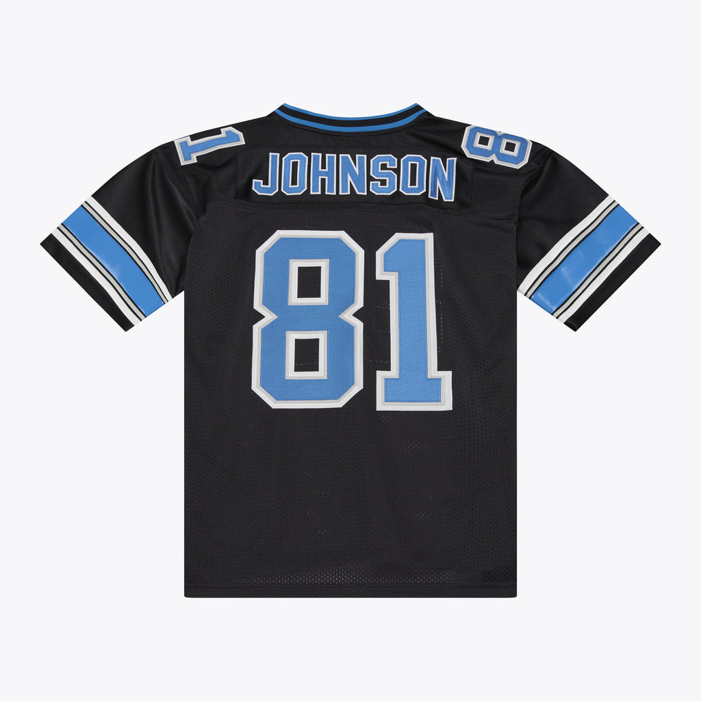 Men's Detroit Lions Calvin Johnson Mitchell & Ness Black 2007 Authentic Throwback Jersey