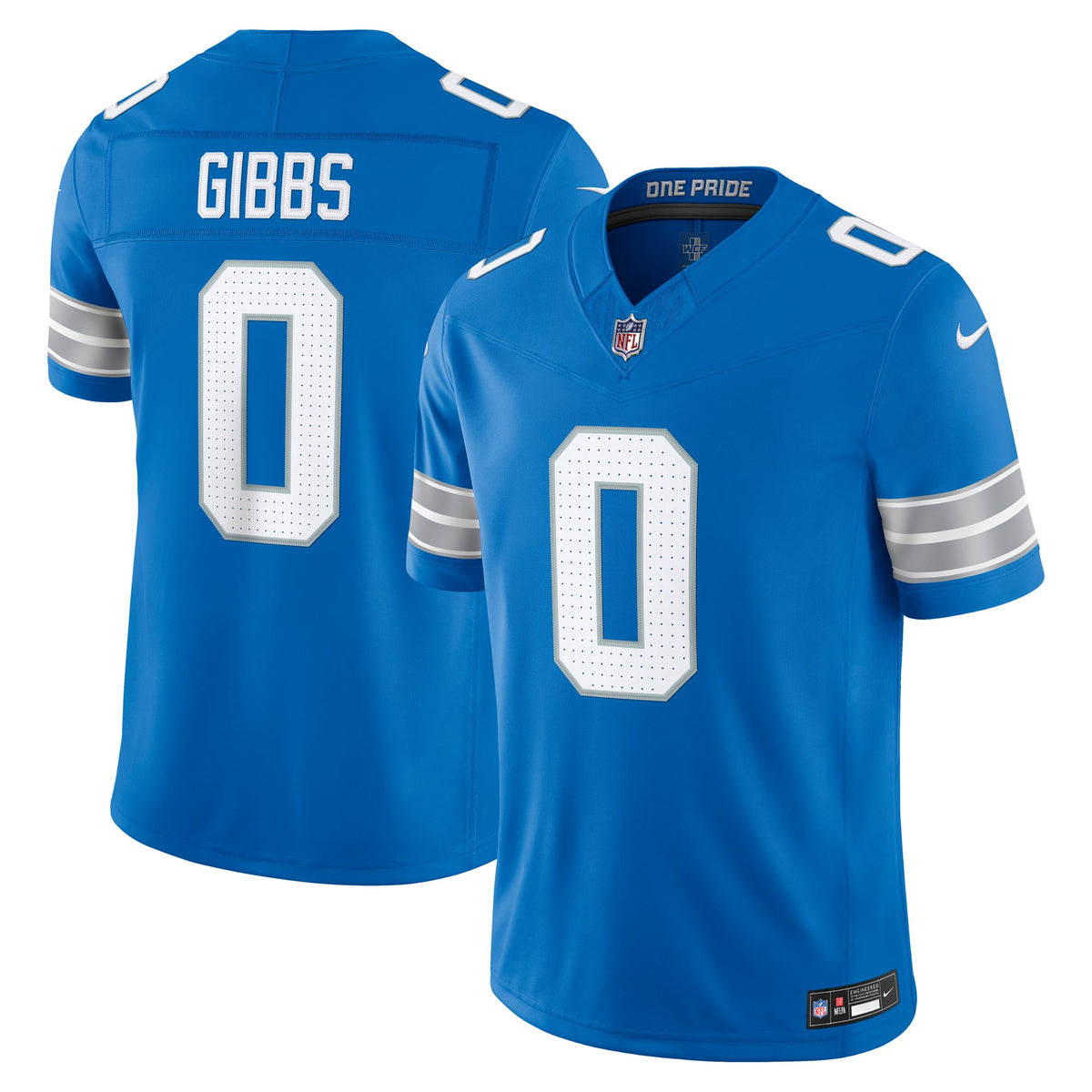 Men's Detroit Lions Jahmyr Gibbs Nike White Vapor F.U.S.E. Stitched Limited Jersey