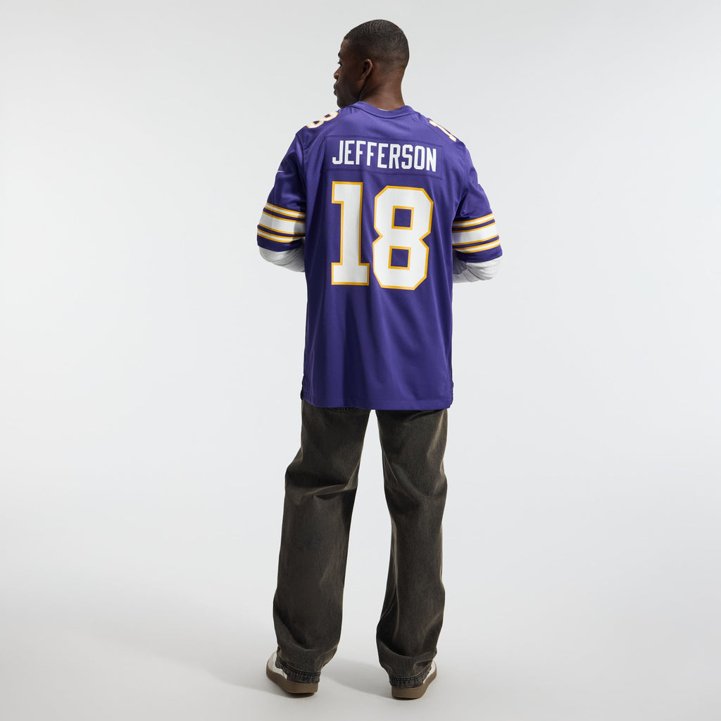 Men's Minnesota Vikings Justin Jefferson Nike Purple Classic Player Game Jersey