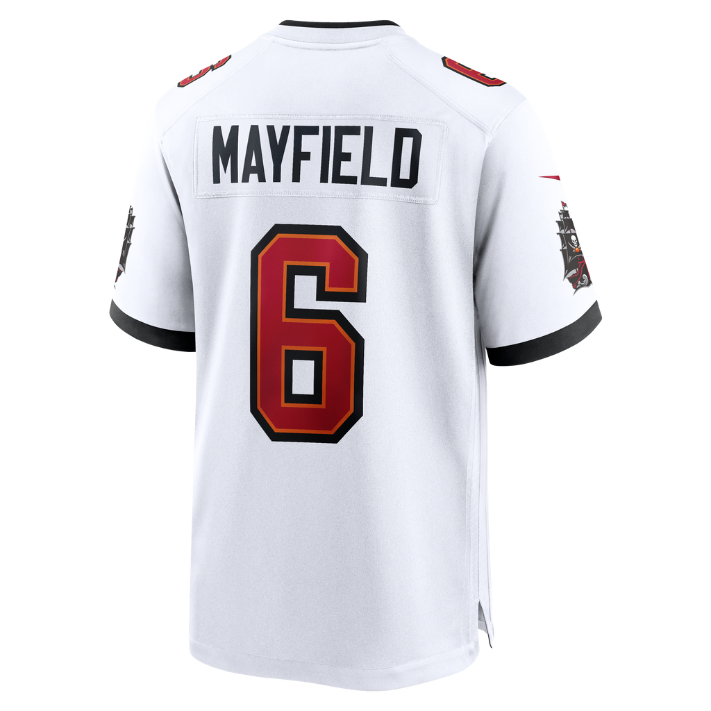 Men's Tampa Bay Buccaneers Baker Mayfield Nike Pewter Alternate Game Player Jersey