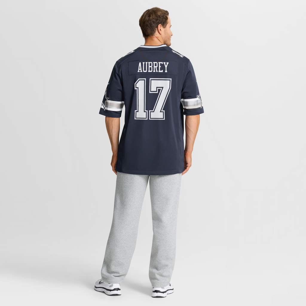 Men's Dallas Cowboys Brandon Aubrey Nike White Game Jersey