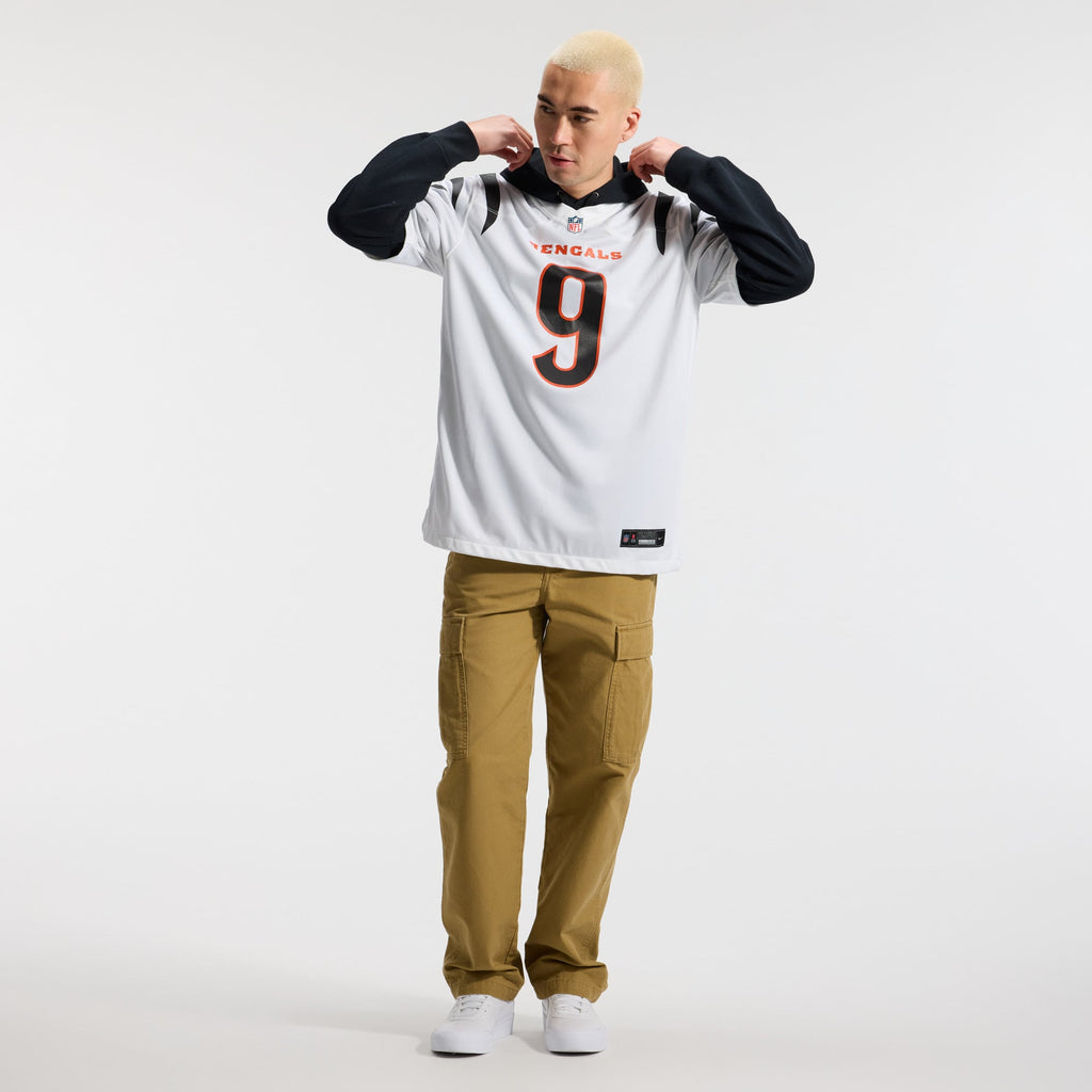 Men's Cincinnati Bengals Joe Burrow Nike White Game Jersey
