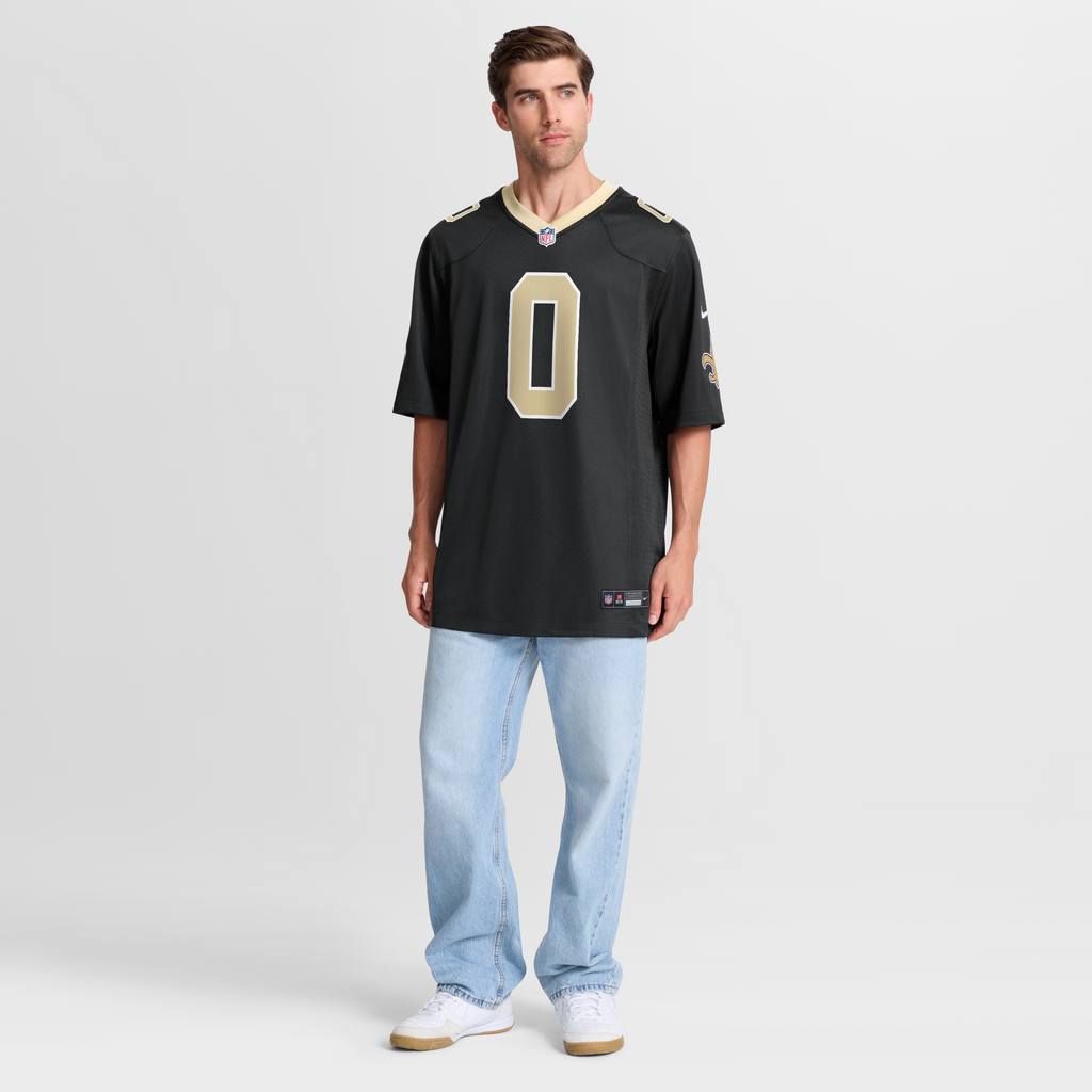 Men's New Orleans Saints Jordyn Tyson Nike Gold Alternate Game Jersey
