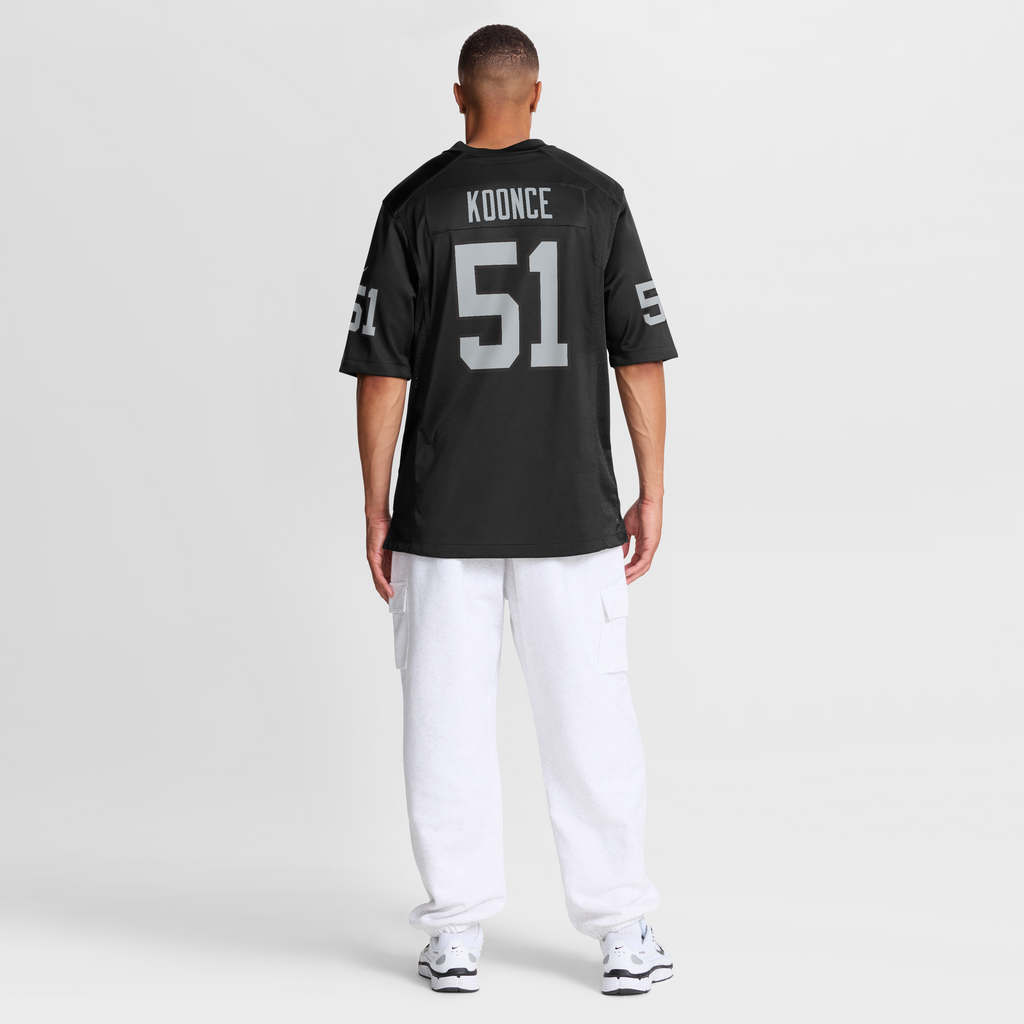 Men's Las Vegas Raiders Malcolm Koonce Nike Black Game Jersey