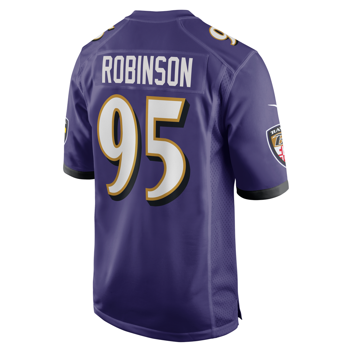 Men's Baltimore Ravens Tavius Robinson Nike  Purple Team Game Jersey