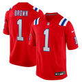 Men's New England Patriots A.J. Brown Nike Red Game Jersey