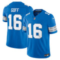 Men's Detroit Lions Jared Goff Nike Blue Team Vapor F.U.S.E. Stitched Limited Jersey