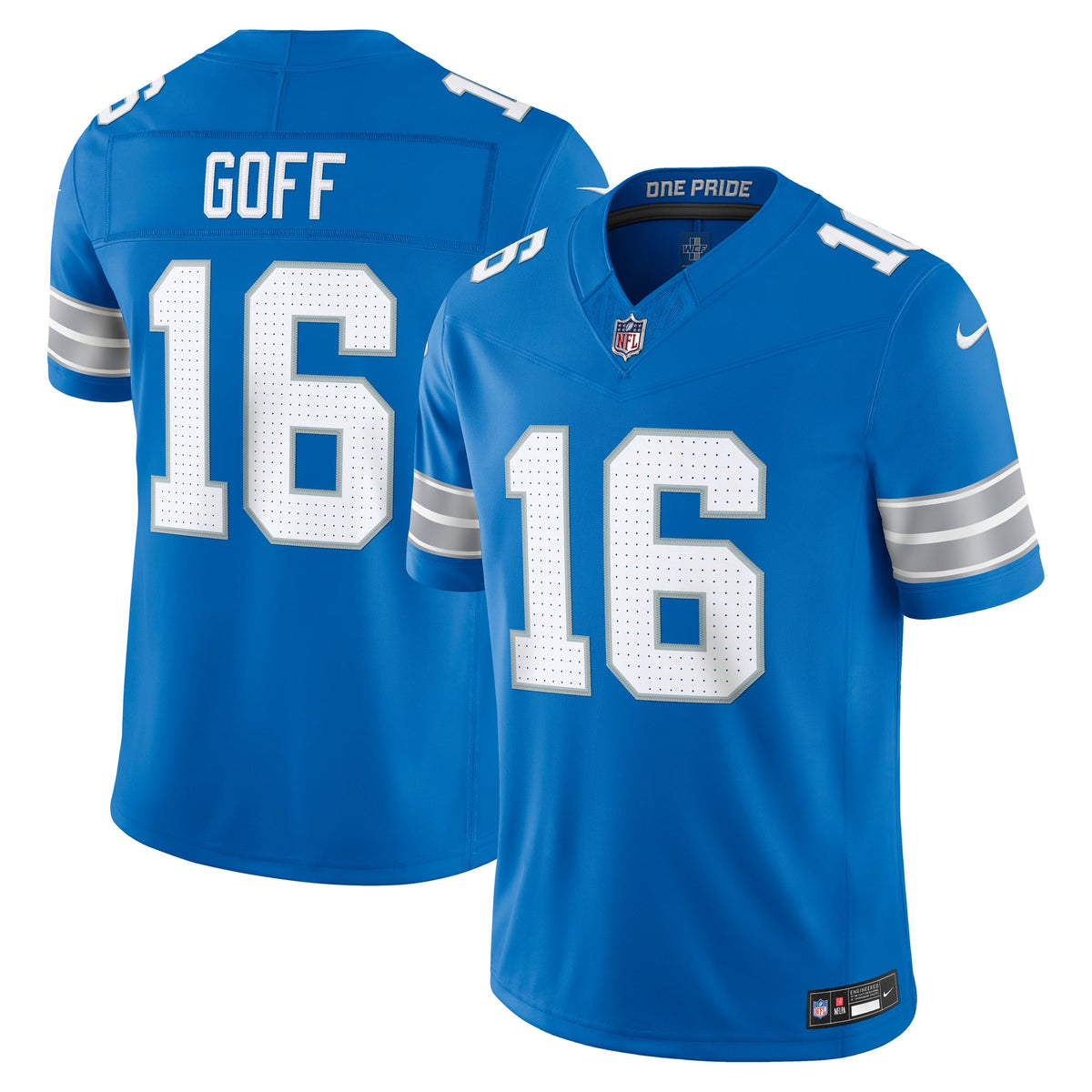 Men's Detroit Lions Jared Goff Nike Black Alternate Vapor F.U.S.E. Stitched Limited Jersey