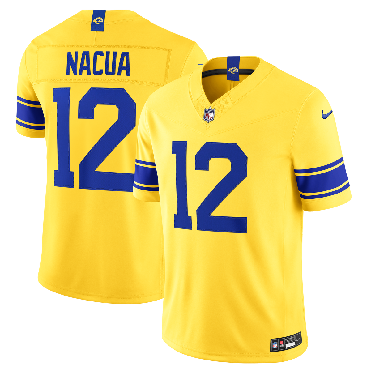 Men's Los Angeles Rams Puka Nacua Nike Royal Team Vapor F.U.S.E. Stitched Limited Jersey