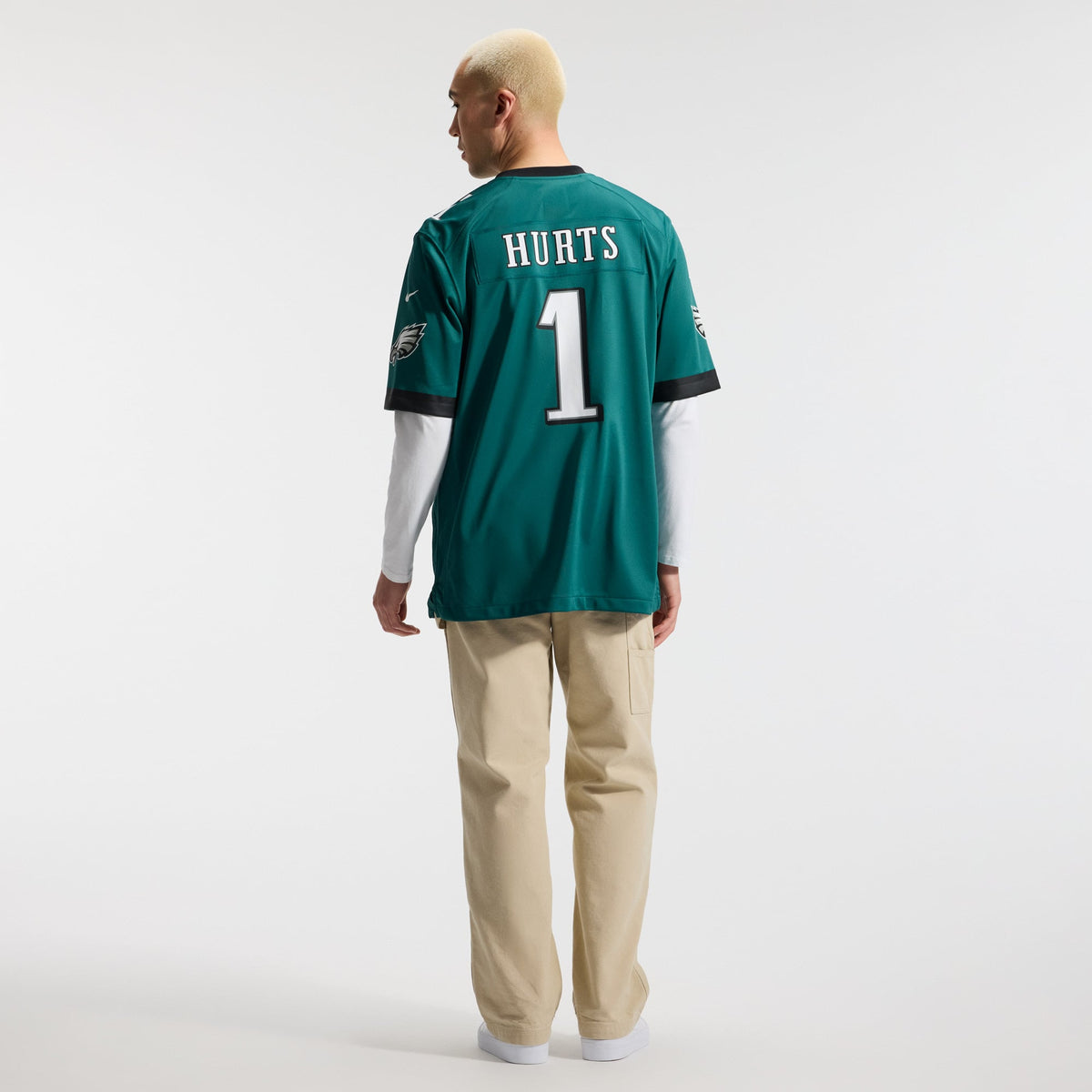Men's Philadelphia Eagles Jalen Hurts Nike  Black Alternate Game Jersey
