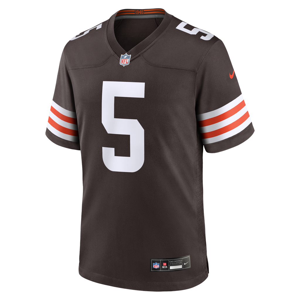Men's Cleveland Browns Rayshawn Jenkins Nike  Brown Team Game Jersey