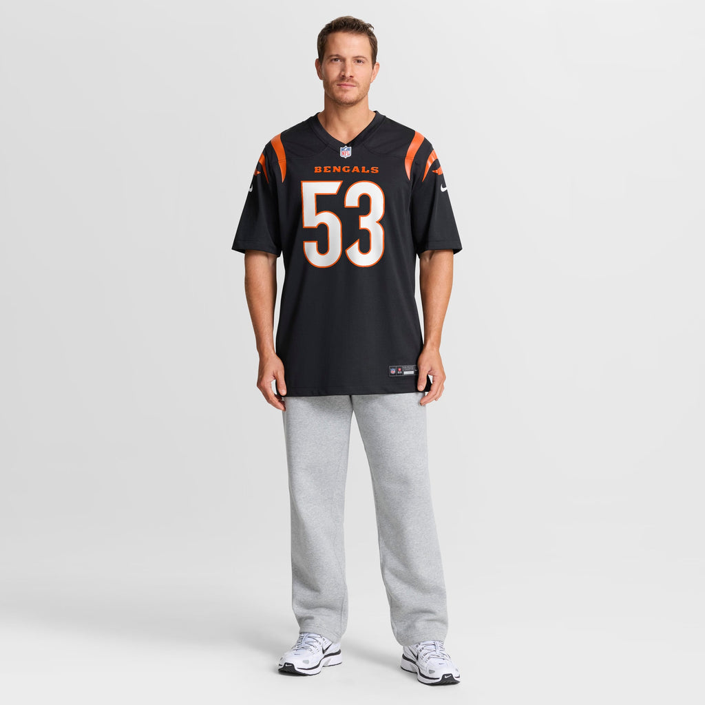 Men's Cincinnati Bengals Boye Mafe Nike  Black Team Game Jersey
