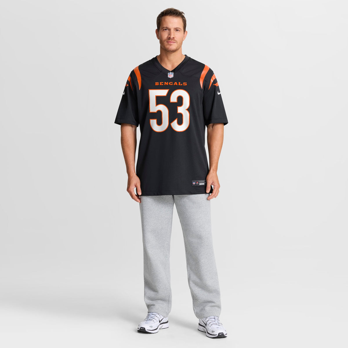 Men's Cincinnati Bengals Boye Mafe Nike  Black Team Game Jersey