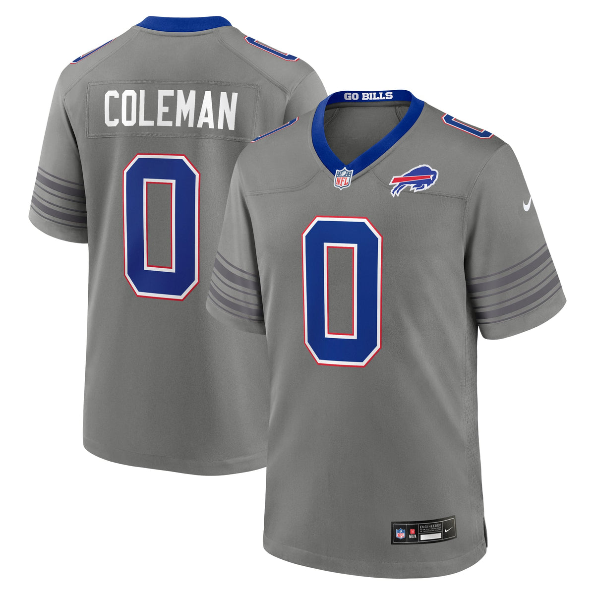 Men's Buffalo Bills Keon Coleman Nike  Red Alternate Game Jersey