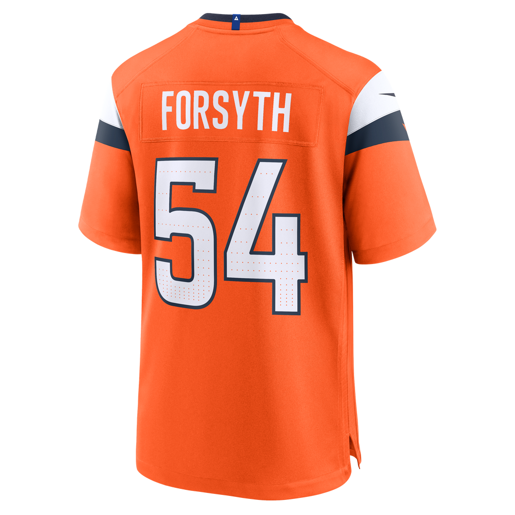 Men's Denver Broncos Alex Forsyth Nike  Orange Team Game Jersey