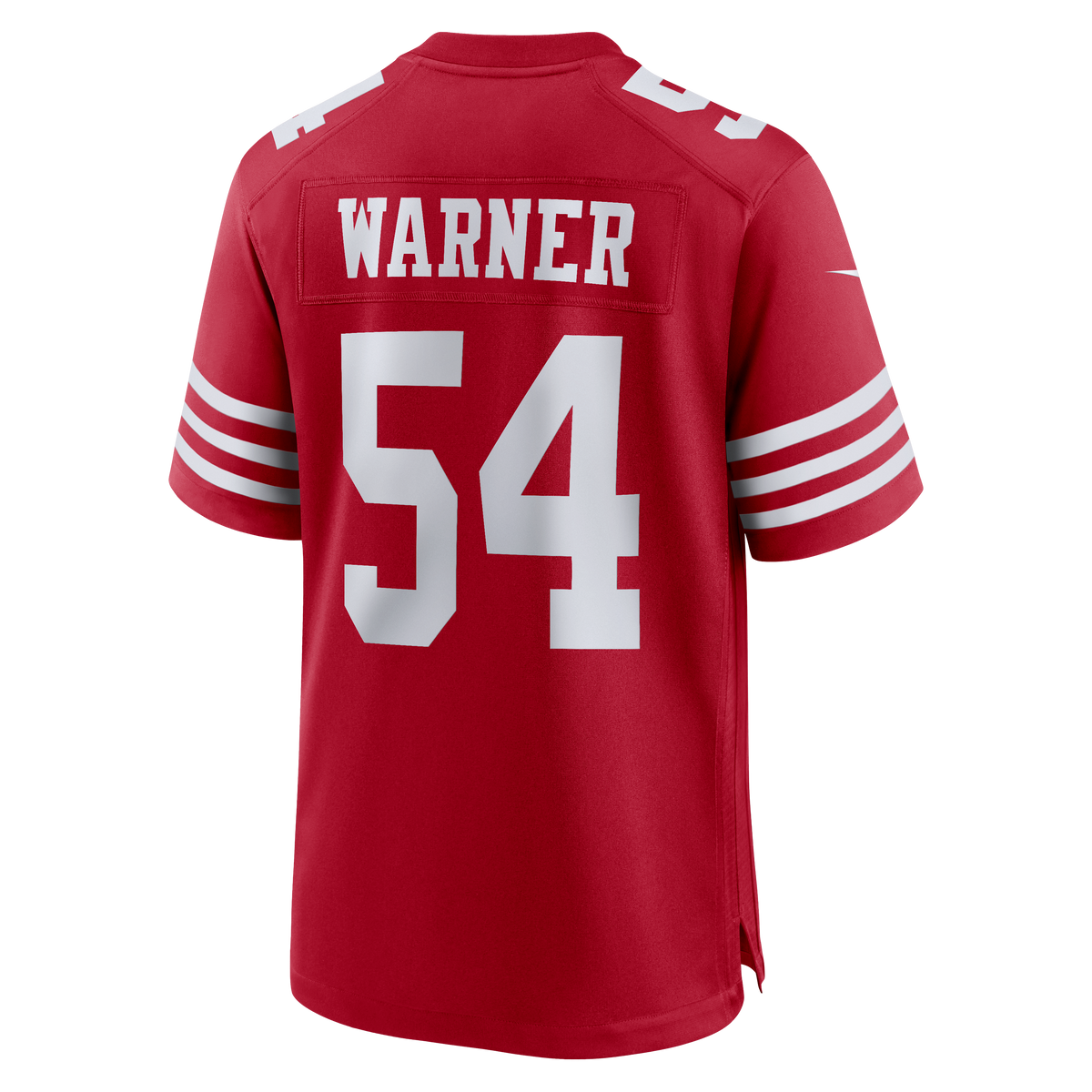 Men's San Francisco 49ers Fred Warner Nike White 80th Anniversary Game Jersey