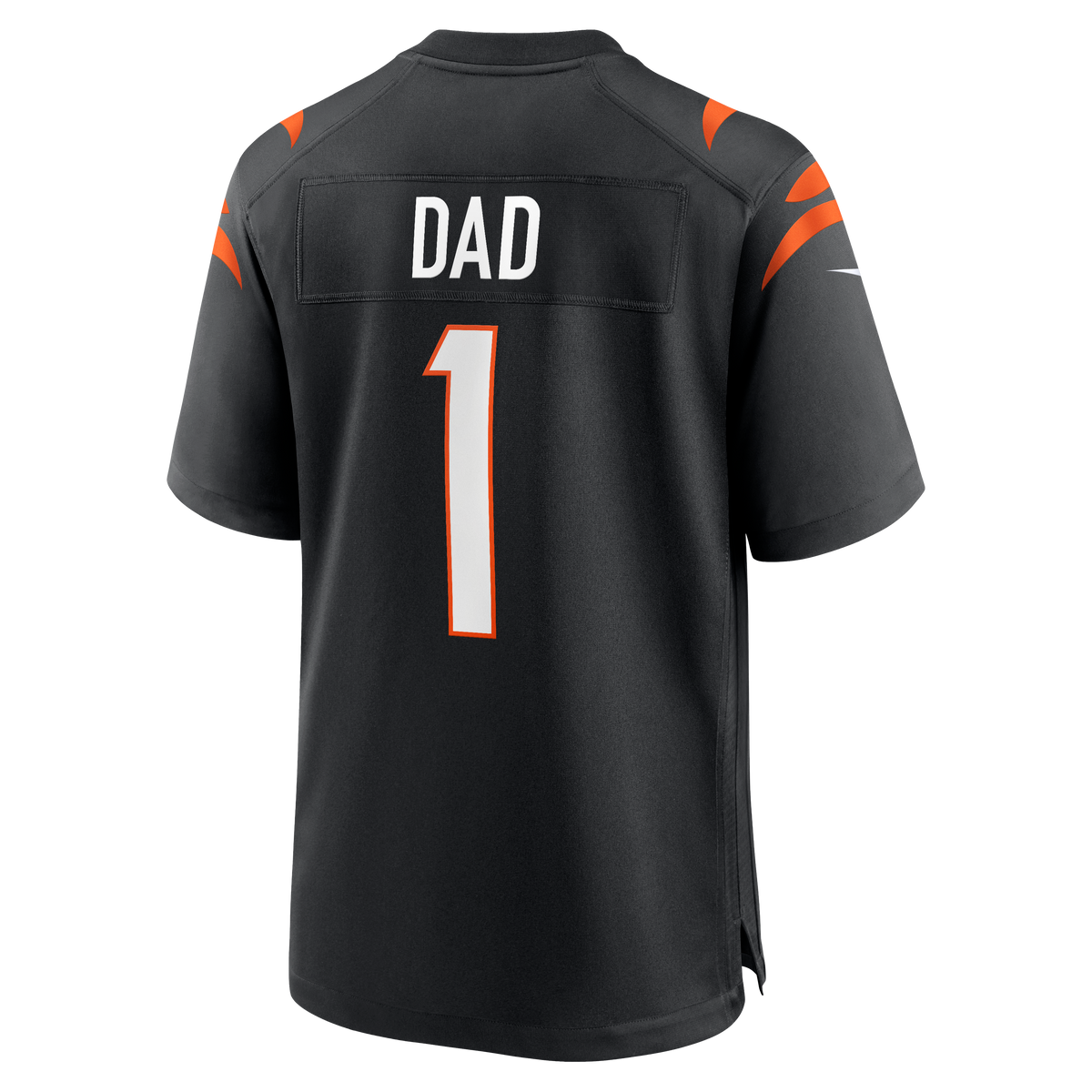 Men's Cincinnati Bengals Number 1 Dad Nike Black Game Jersey