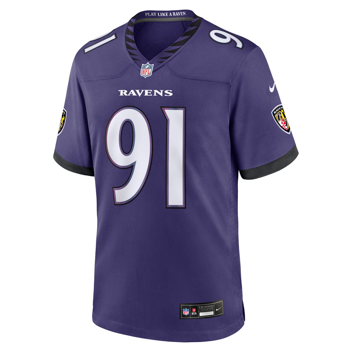 Men's Baltimore Ravens Trey Hendrickson Nike Black Alternate Game Jersey