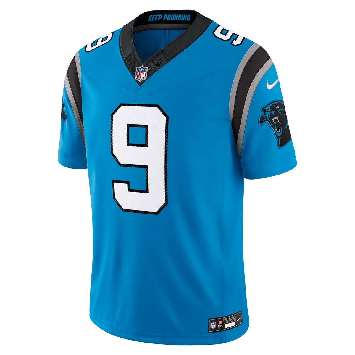 Men's Carolina Panthers Bryce Young Nike Blue Alternate Vapor F.U.S.E. Stitched Limited Jersey
