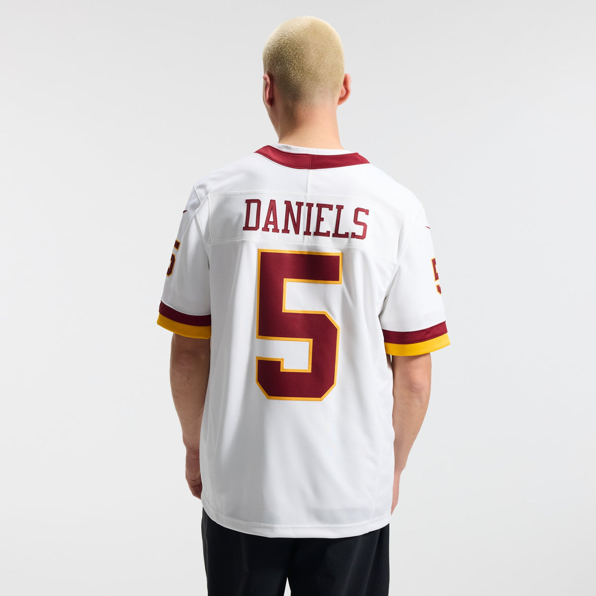 Men's Washington Commanders Jayden Daniels Nike Burgundy Team Vapor F.U.S.E. Stitched Limited Jersey