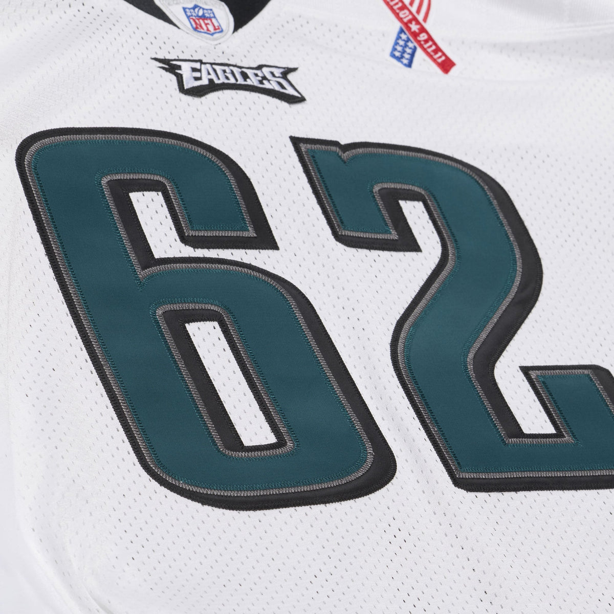 Men's Philadelphia Eagles Jason Kelce Mitchell & Ness White 2011 Authentic Throwback Jersey