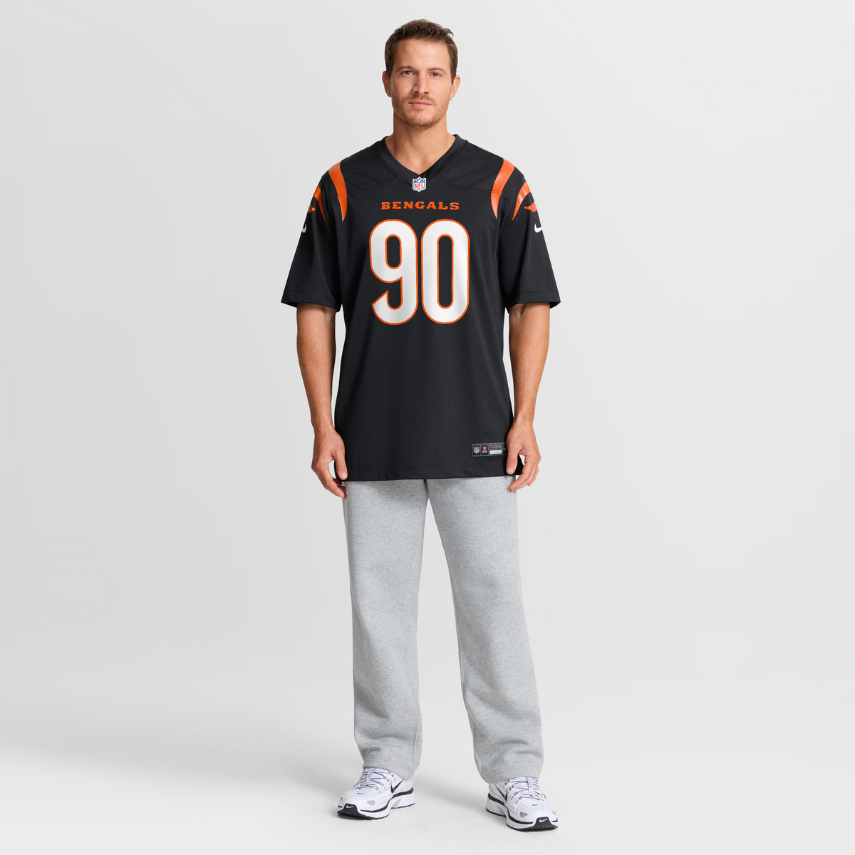 Men's Cincinnati Bengals Kris Jenkins Jr. Nike  Black  Game Jersey