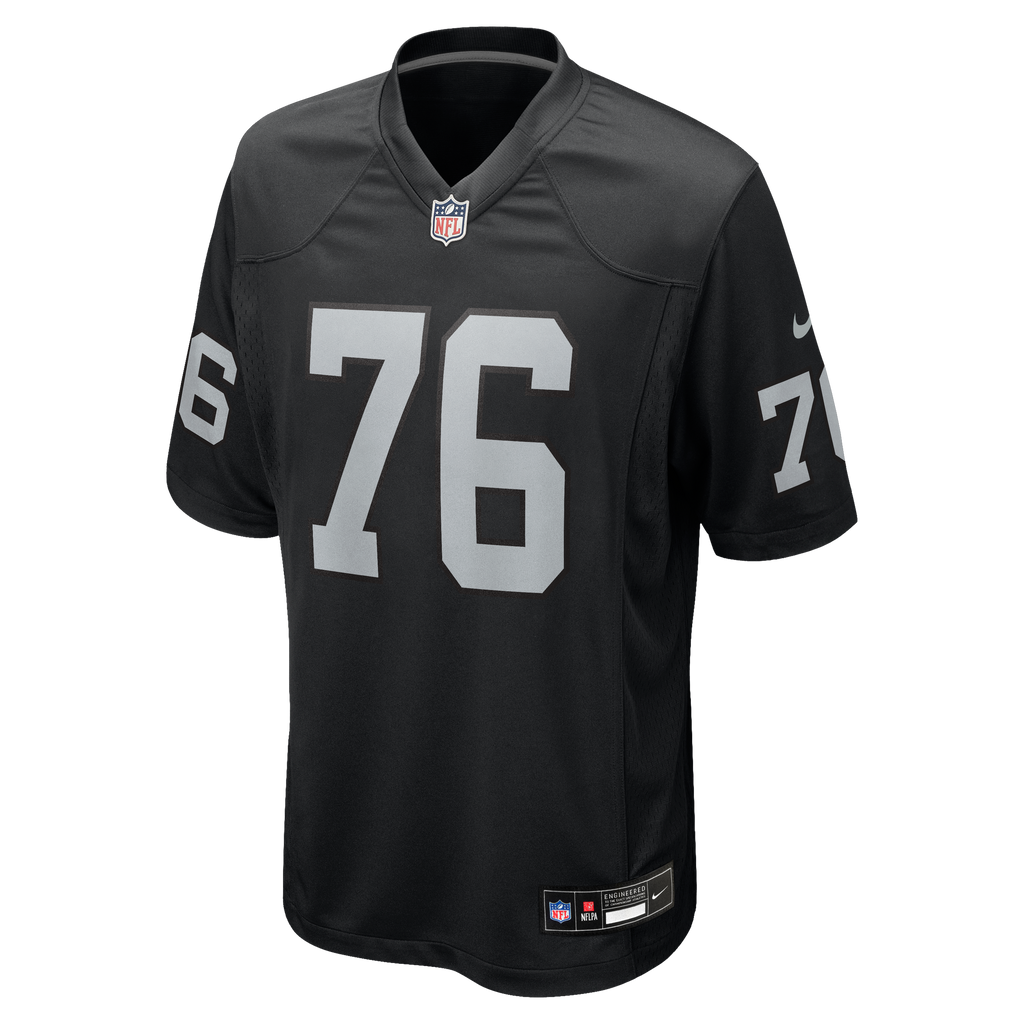 Men's Las Vegas Raiders Caleb Rogers Nike  Black Team Game Jersey