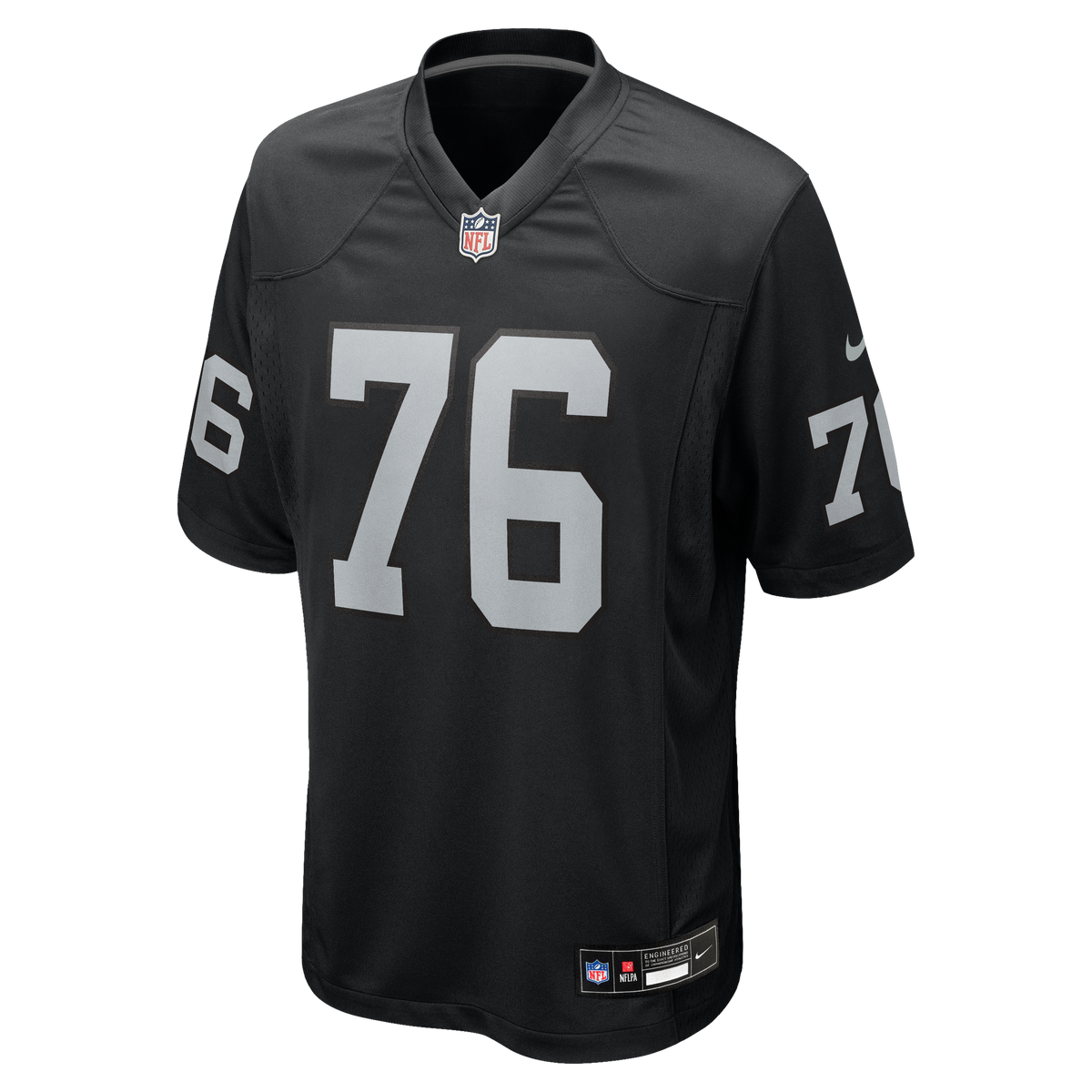 Men's Las Vegas Raiders Caleb Rogers Nike  Black Team Game Jersey
